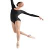 Bloch Dance Women's Lepsi Microlux Long Sleeve Leotard, Black, X-Large view 1