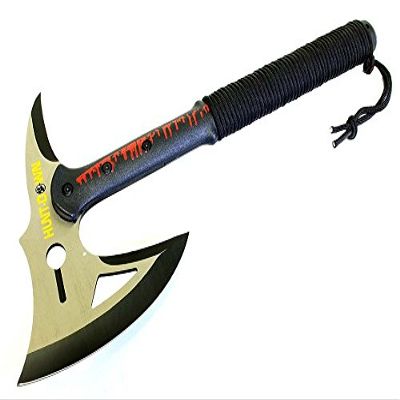 Lastworld 16" Hunt-Down Tactical Axe Paracord Wrapped Handle with Sheath