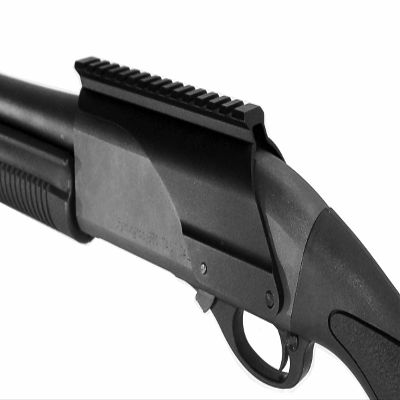 Triity Scope Mount Fits Remington 870 Saddle Picatinny Weaver Adapter Sporting Hunting Optics Base Mount Aluminum Black Tactical Accessory Target Range Upgrade Single Rail.