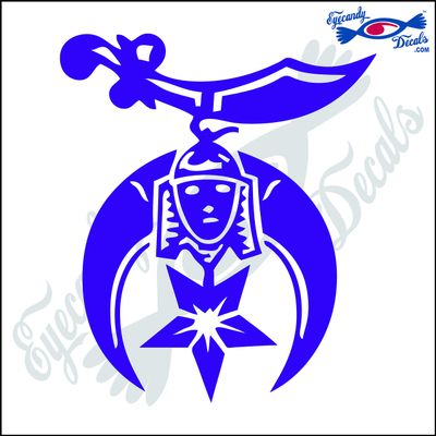 Eyecandy Decals Shriner Logo 4" Decal Sticker Purple