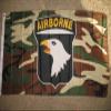 Airborne Woodland Camo 101St Flag 3X5 Superpoly Flag view 1
