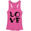 LOST GODS Women's Love Racerback Tank Top - Pink Heather - Large view 2