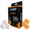 Schildkrt Donic Jade Table Tennis Balls, Poly 40+ Quality, 12 Balls (6X White and 6X Orange) view 1