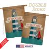 Breeze Decor - Lighthouse & Sailboat Coastal - Everyday Nautical Impressions Decorative Vertical House Flag 28" x 40" Printed In USA view 3