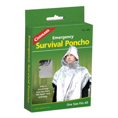 Coghlan'S Survival Poncho Emergency 39 In. X 42.5 In. Aluminum