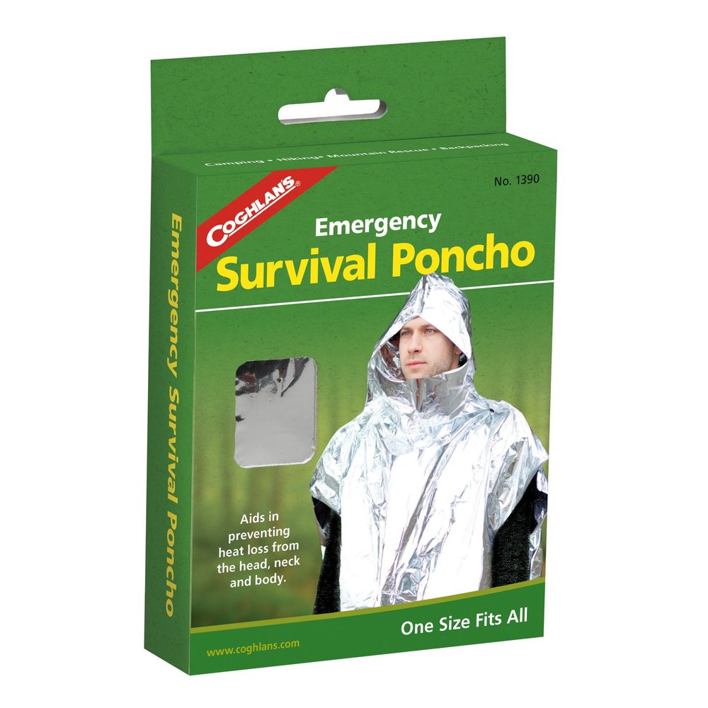 Coghlan'S Survival Poncho Emergency 39 In. X 42.5 In. Aluminum