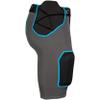 Champro Tri-Flex 5-Pad Integrated Girdle, Adult 2X-Large, Grey, Black Pads view 3