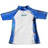 Baby Banz Toddler Boys Short Sleeve Rash Guard and Board Shorts Set, Cool Gardie Blue, 4 view 2