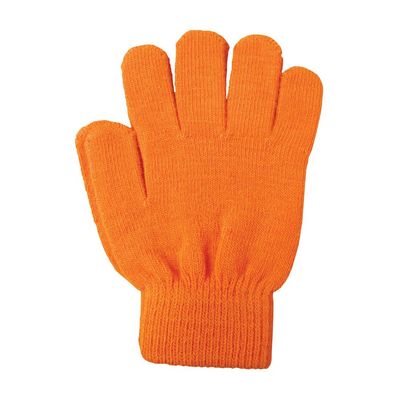 A&R Sports Knit Gloves, Tangerine, One Size