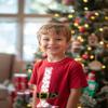 Ann Arbor T-shirt Co. Santa Claus Costume | Jumbo Print Novelty Christmas Holiday Humor Youth T-Shirt-Youth,M Red view 2