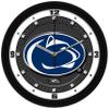 SunTime Penn State Nittany Lions Wall Clock, Printed Carbon Fiber Team Art, Silent Non-Ticking Quartz Movement, 11.5" view 1