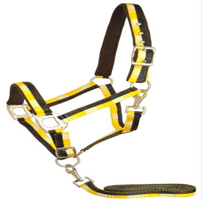 Gatsby Terra Fleece Nylon Halter Pony Tan/Hunter