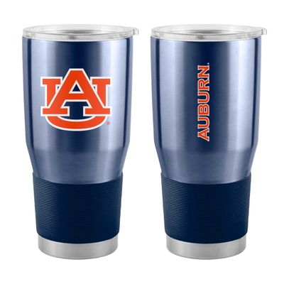 Logo Brands NCAA Auburn Tigers - 30oz Gameday Stainless Steel Tumbler, Double-Wall Vacuum Insulated, Slider Lid, Ergonomic Design, Silicone Grip