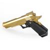 bbtac airsoft pistol bt-g1911 golden 1911 airsoft spring powered pistol gun, zinc alloy construction, aim sights, 300+ fps, with bbtac warranty & tech support(Airsoft Gun) view 2