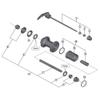 Shimano Spares FH-5800 hub axle, 141 mm view 2