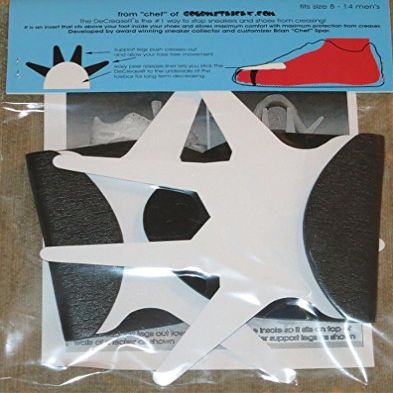The Original Sneaker DeCreaseR Shoe Shields Crease Prevention Stopper 8-14 Black