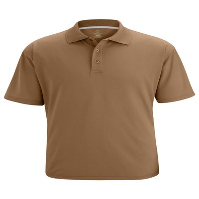 Edwards Men's Hi Performance Mesh Polo Large Tan