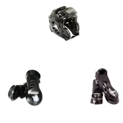 Macho Warrior 5 piece sparring gear set black adult Xlarge