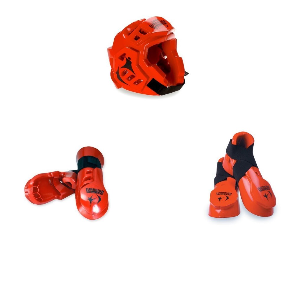 Macho Warrior 5 piece sparring gear set red adult medium