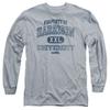 2Bhip Old School Fraternity Comedy Property Harrison University Adult L-Sleeve T-Shirt Gray view 2