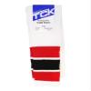 TCK Retro 3 Stripe Tube Socks (Red/Black, Large) view 3