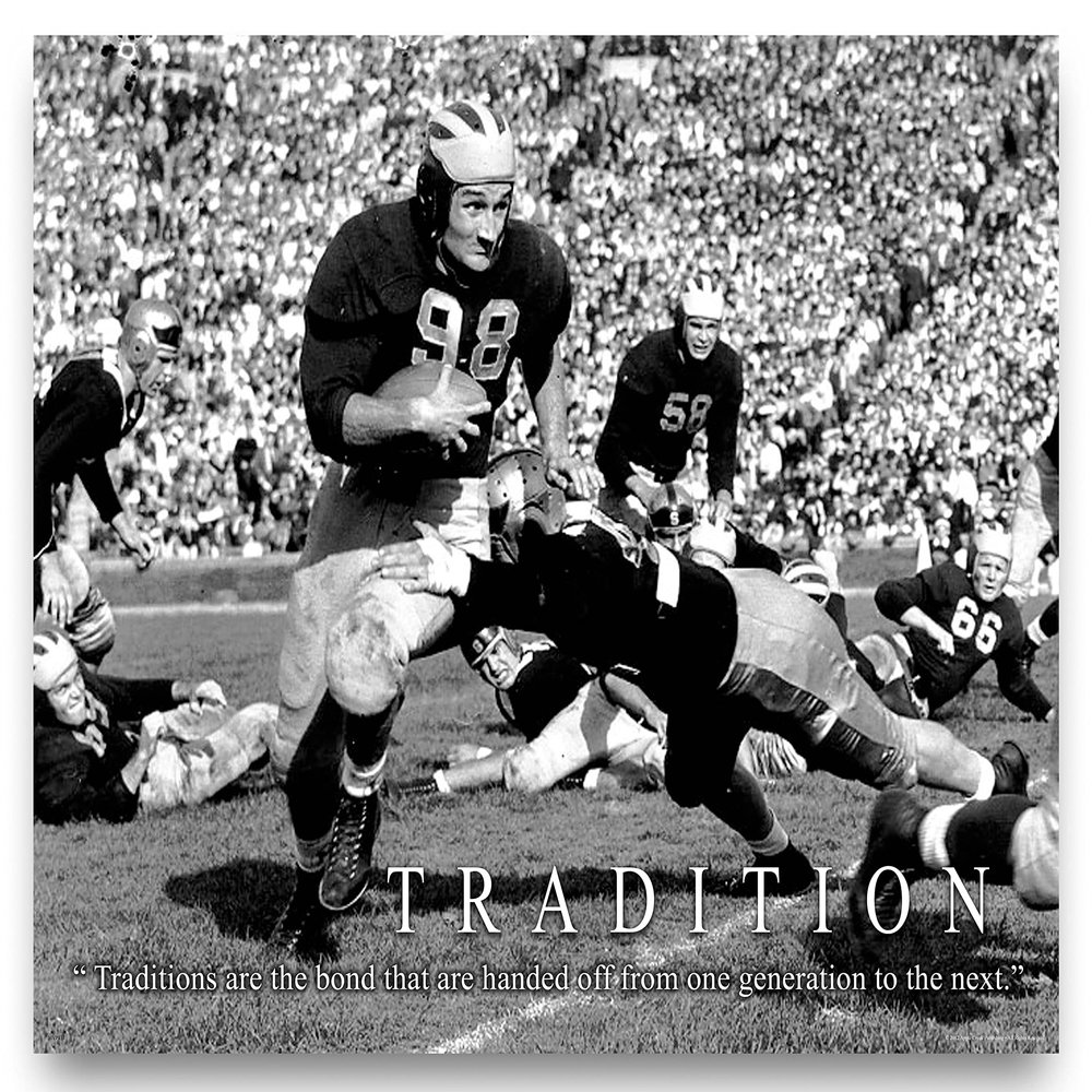 Apple Creek Michigan Wolverines Football Motivational Poster Art Print Traditions 1939 Photo 11x14
