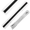 Ace Martial Arts Supply Black Stripe Color Belt (White, 7) view 1