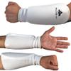 Cloth Forearm Guard Taekwondo, Martial Arts, MMA Forearm Protective Gear Protector for Sparring (Black/White; Child Small to Adult XL) (White, XXS-CHS) view 1