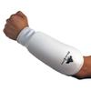 Cloth Forearm Guard Taekwondo, Martial Arts, MMA Forearm Protective Gear Protector for Sparring (Black/White; Child Small to Adult XL) (White, XXS-CHS) view 2