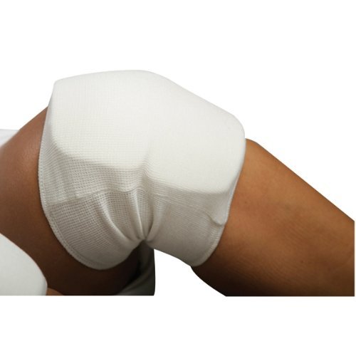 Ace Martial Arts Supply White Cloth Knee Pad - Medium
