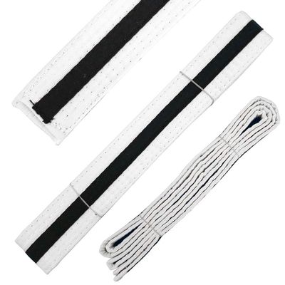 Ace Martial Arts Supply Black Stripe Color Belt (White, 2)