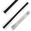 Ace Martial Arts Supply Black Stripe Color Belt (White, 2) view 1