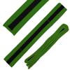 Ace Martial Arts Supply Black Stripe Color Belt (Green, 3) view 1