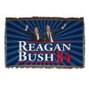 VictoryStore Blanket - Reagan and Bush 1984 Woven Blanket, 1984 Campaign Design, Polyester, 35x54 Inches view 1