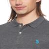 U.S. Polo Assn. Men's Solid Interlock Polo, Heather Dark Gray, X-Large view 3