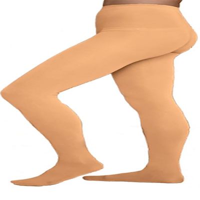 ChloeNoel Figure Skating Light Tan Footed Tights TF8830 Light Tan Adult Large