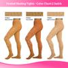 ChloeNoel Figure Skating Tan Footed Tights TF8830 w/Crystals Tan Adult Medium view 4