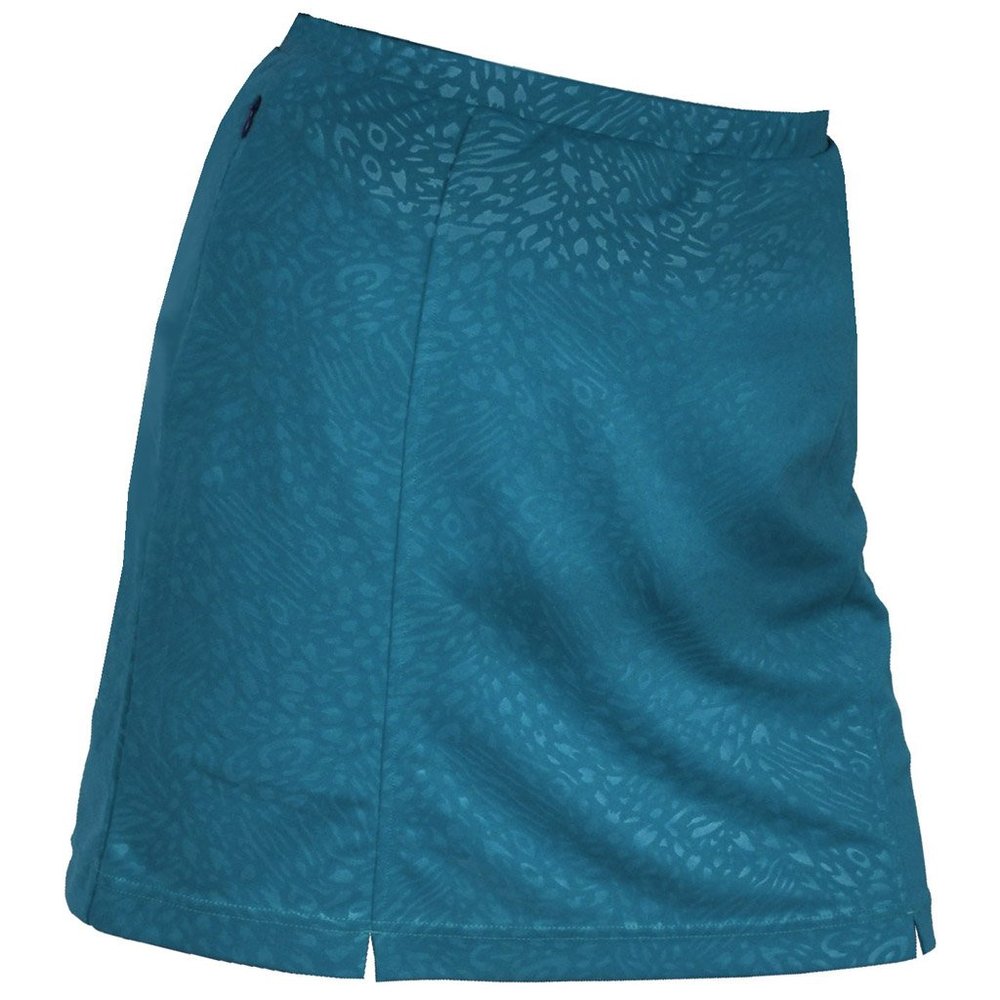 Monterey Club Women's Artsy Leopard Emboss Knit Skort #2887 (Bluebird, X-Small)