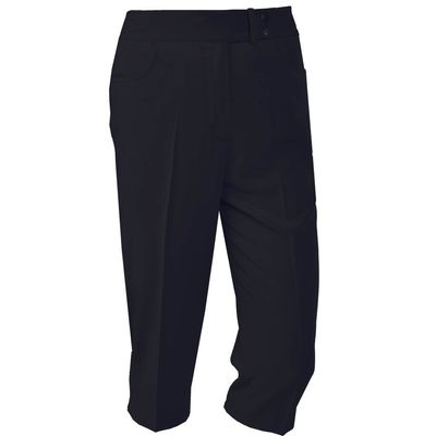 Monterey Club Women's Pro Ultimate Golf Capris #2902 (Black, Size:6)