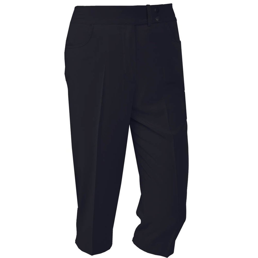 Monterey Club Women's Pro Ultimate Golf Capris #2902 (Black, Size:6)