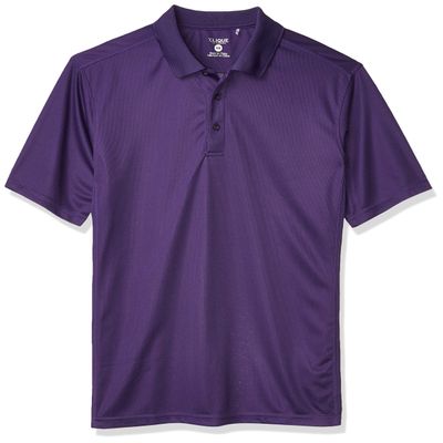Clique Men's Ice Pique Polo, College Purple, X-Large