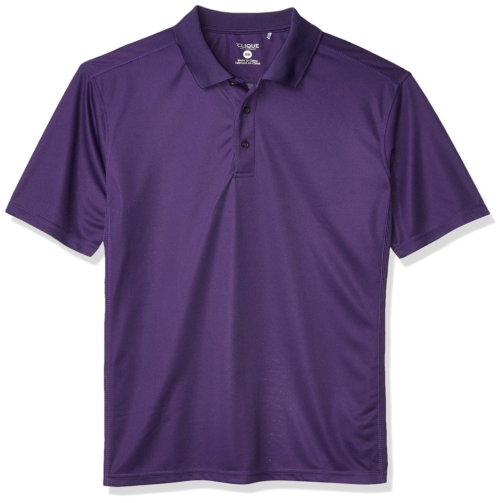 Clique Men's Ice Pique Polo, College Purple, X-Large