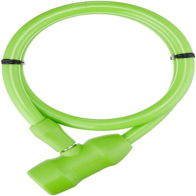 Bridgestone WL-TGL A521009SL Tough Guard Lock, Bicycle, Keys, Wire Lock, Green, Anti-Theft, Anti-Theft, Diameter 4.7 x 27.6 inches (12 x 70 cm)