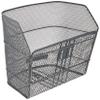 Bridgestone BK-DNA2 P2065 F761545DG Mesh D-Shaped Basket for Bicycles (Dark Gray) view 2