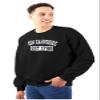 Classic Teaze New Hampshire Distressed Athletic Sweatshirt for Men or Women Black view 4