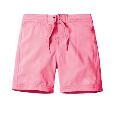UV SKINZ Girls' Board Shorts with UPF 50+ Sun Protection - Lined Swim Shorts for Girls - Bubblegum Pink - 14