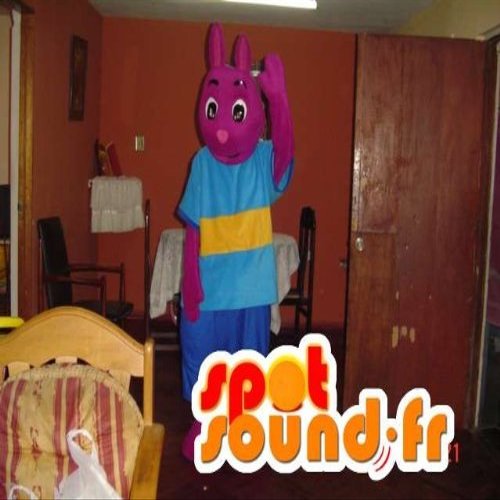 Personalised SpotSound Amazon Purple Rabbit Mascot, purple