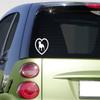 EZ-STIK Heart Staffordshire Bull terrierF339 Sticker Decal Staffy Bull Amstaff view 1
