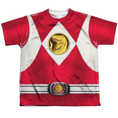 Youth: Power Rangers - Red Ranger Emblem Kids T-Shirt Size YL