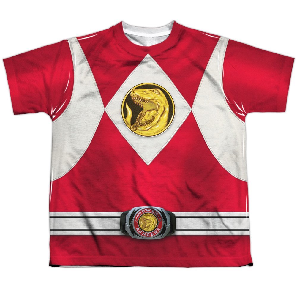 Youth: Power Rangers - Red Ranger Emblem Kids T-Shirt Size YL